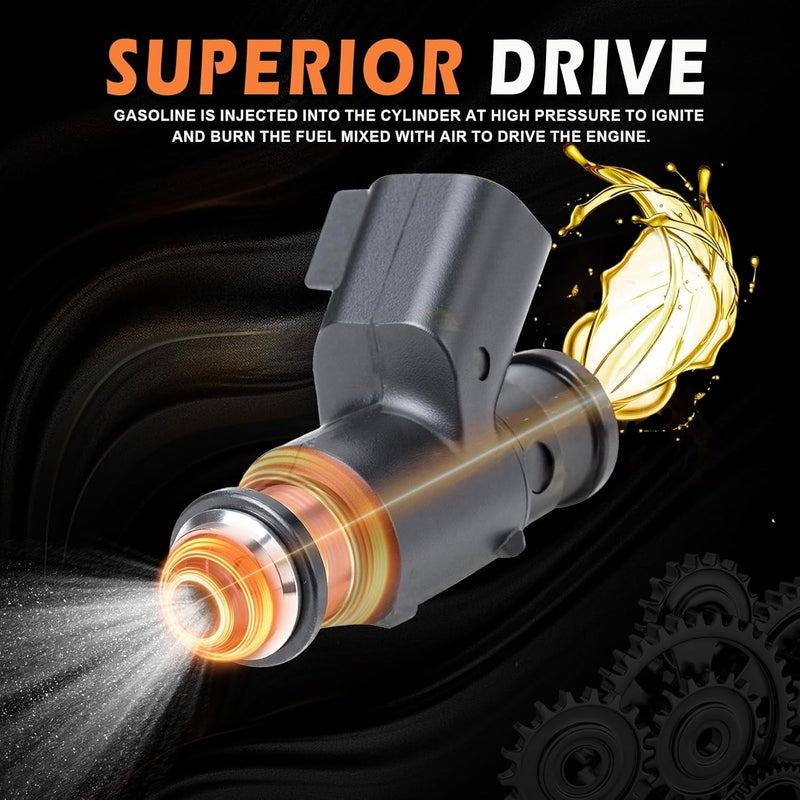 WEILEITE Fuel Injector 2 Hole Compatible with HiSun EFI UTV ATV 450 500 550 Massimo TSC MSU YS Cowboy Bennche Coleman Cub Cadet Tractor 2011-2018 Replaces 28160355 16400-004C-0000 - Image 3